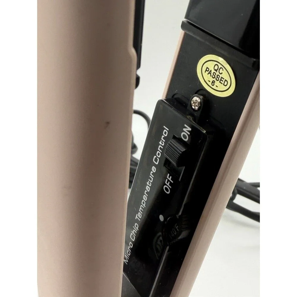 L'ANGE  HS035 Ceramic Flat Iron Hair Straightener Blush Pink 1